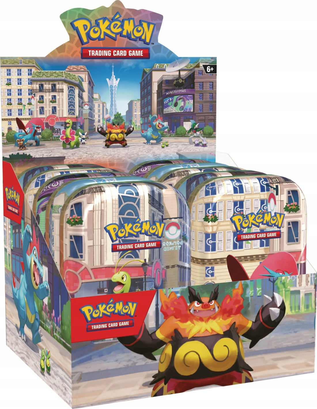 Pokémon TCG Lumiose City Min Tin Display (Box of 10)